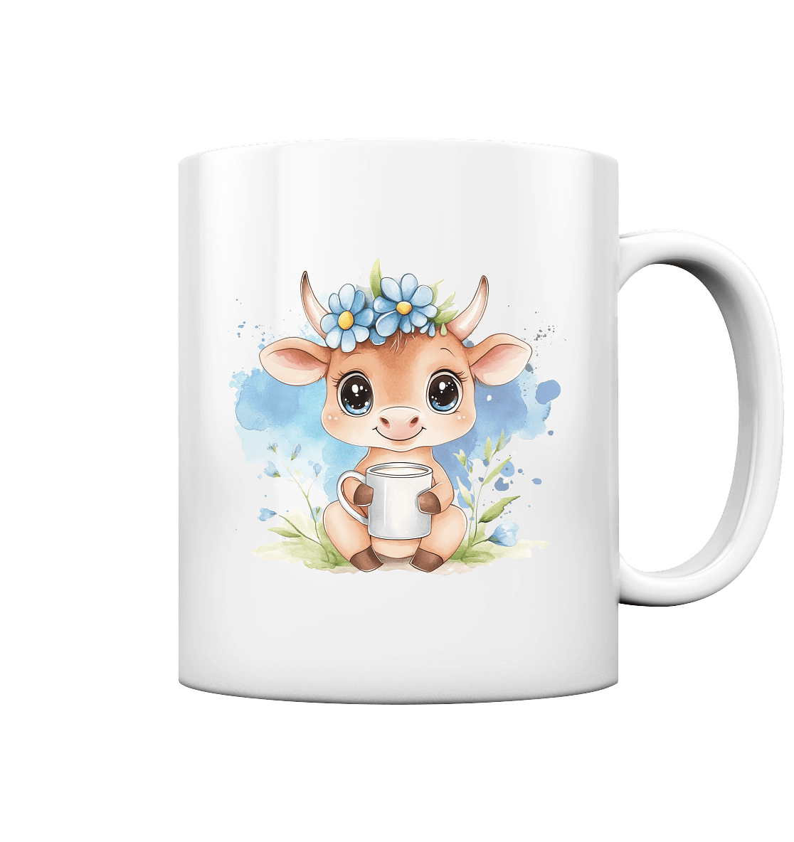 Babyccino Kakao Milch Tee Tasse "Kuh" für Kleinkinder und Kinder aus Emaille oder Keramik - Geburtstag I Kindergarten I Schule - Tasse (330ml) €16.95 Sippy Cups Trinkgefäße Meldivina Design Baby Lerntasse mit Name personalisiert,Baby Shower Geschenk,Babyc