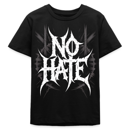NO HATE Kids Bio T-Shirt 134-158 - Schwarz