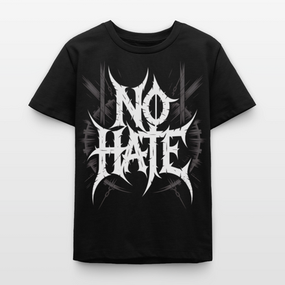 NO HATE Kids Bio T-Shirt 134-158 - Schwarz