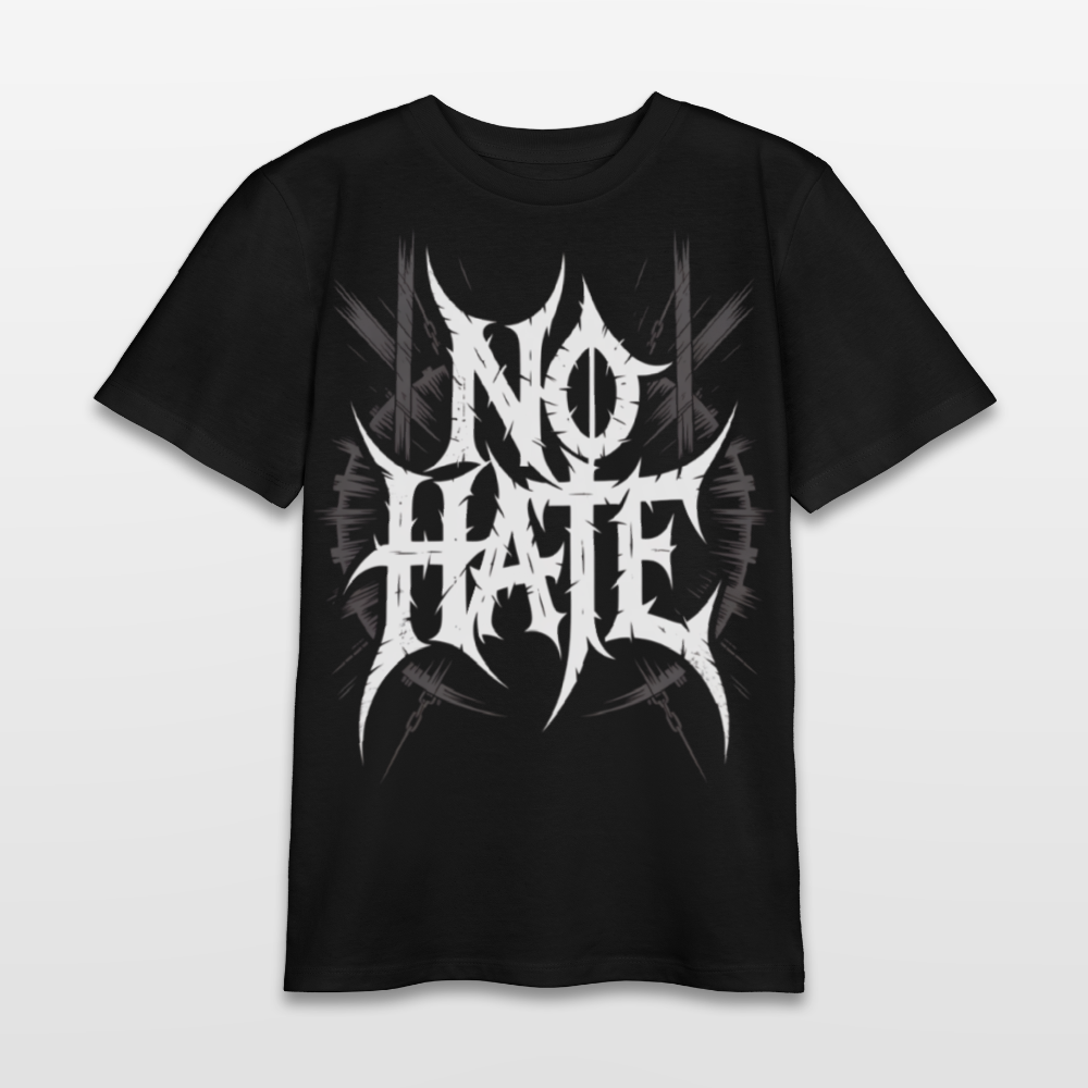 NO HATE Kids Bio T-Shirt 134-158 - Schwarz