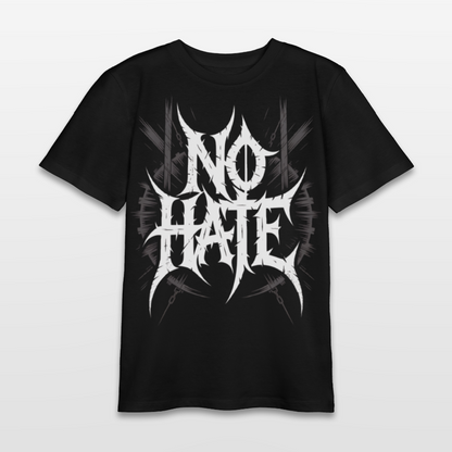 NO HATE Kids Bio T-Shirt 134-158 - Schwarz