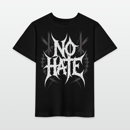 NO HATE Kids Bio T-Shirt - Schwarz
