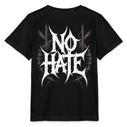 NO HATE Kids Bio T-Shirt - Schwarz
