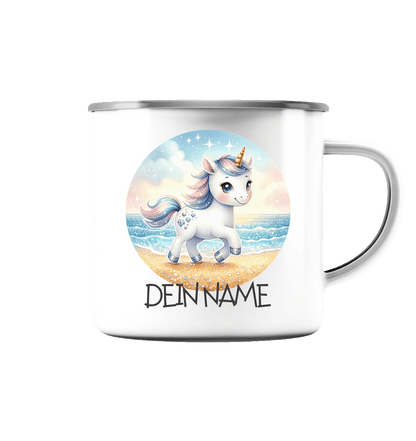 bruchfeste Emaille Tasse "Einhorn" - Babyccinotasse - 300ml - Geburtstag I Baby I Kleinkind I €16.95 I personalisierte Geschenke mit Herz I Meldivina Design I Einzigartiges für dich und deine Liebsten