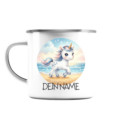bruchfeste Emaille Tasse "Einhorn" - Babyccinotasse - 300ml - Geburtstag I Baby I Kleinkind I €16.95 I personalisierte Geschenke mit Herz I Meldivina Design I Einzigartiges für dich und deine Liebsten