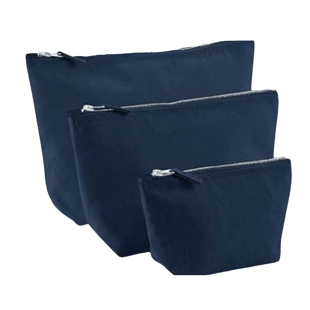 personalisierte Multibag Reißverschlusstasche aus Baumwoll-Canvas oder Recycling-Filz